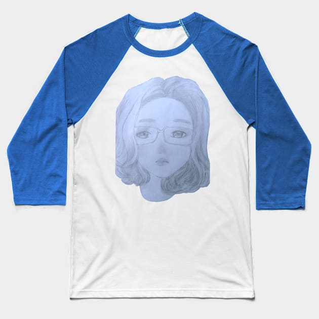 The girl with sad eyes Baseball T-Shirt by nhatit87